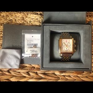 Authentic two tone Michele Deco XL- Nordstrom